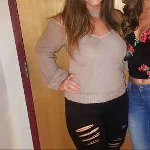 Beige Express Sweater